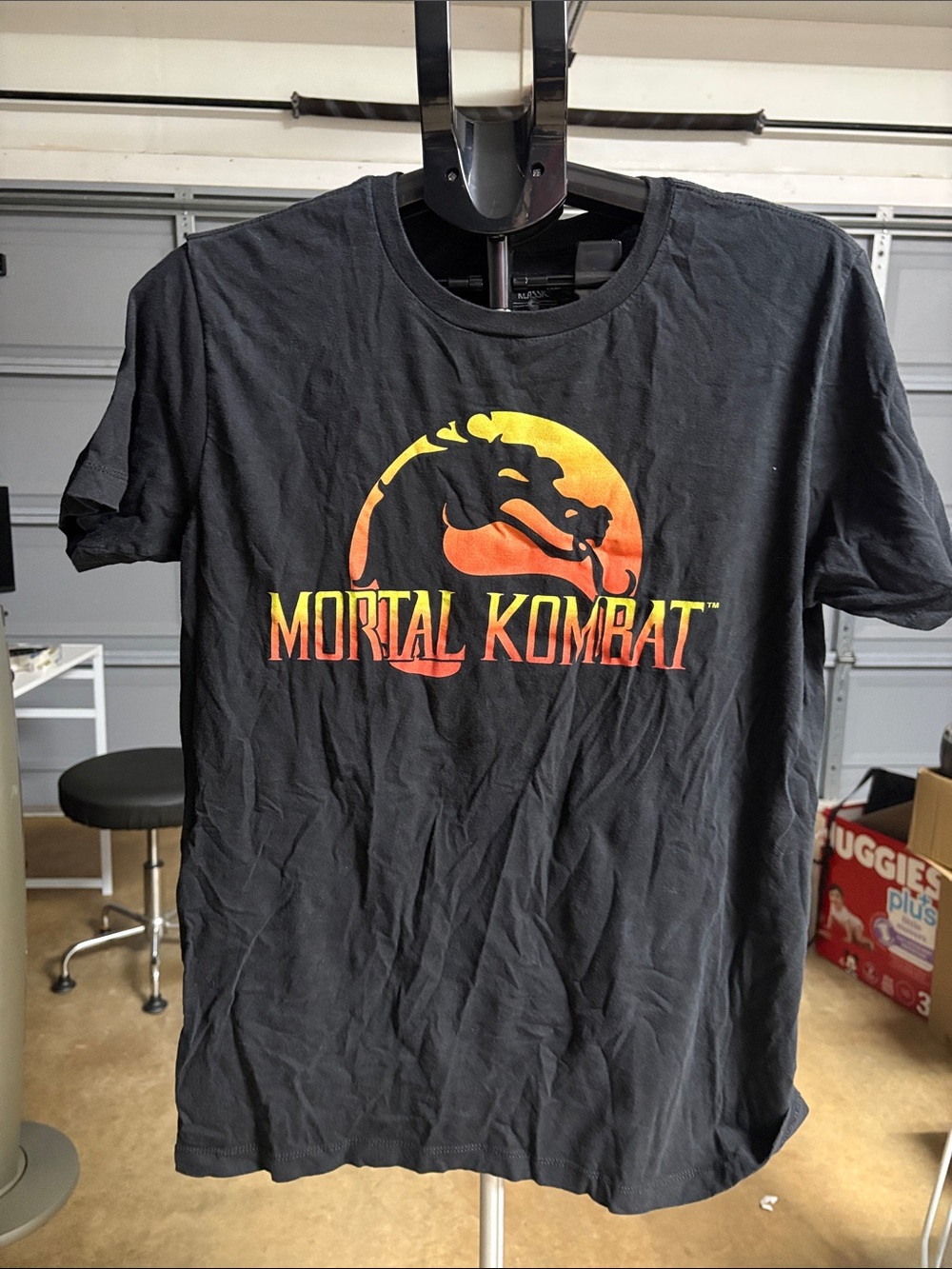 Men's Black Graphic Logo T-Shirt